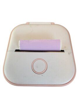 Phomemo T02 Mini Printer White Pink Portable Photo Label Maker